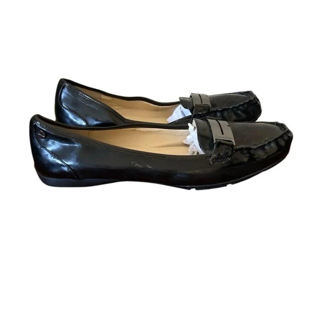 Calvin Klein Women's Black Leather Shoes Size 8.5